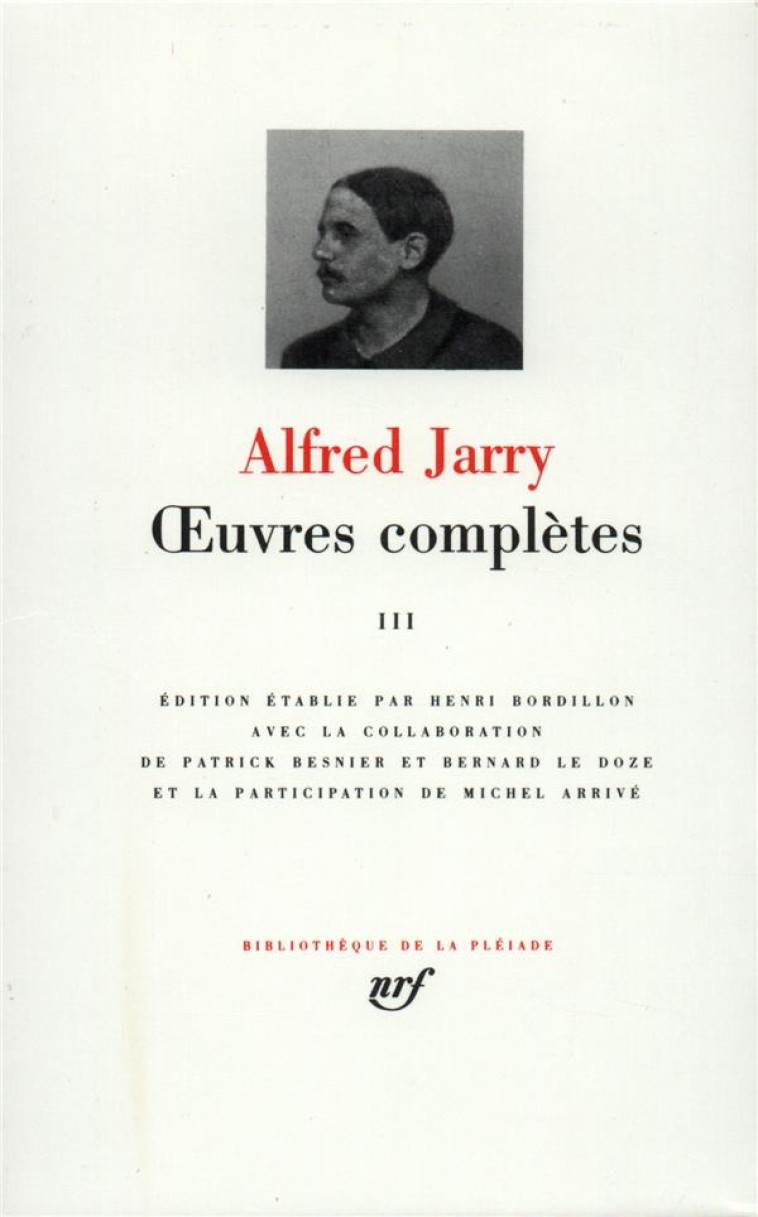 OEUVRES COMPLETES - VOL03 - JARRY ALFRED - GALLIMARD