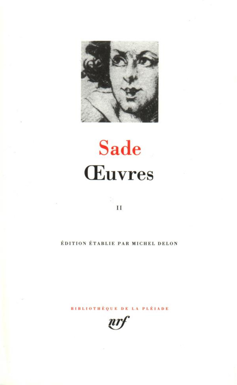 OEUVRES - VOL02 - SADE D.A.F. DE - GALLIMARD