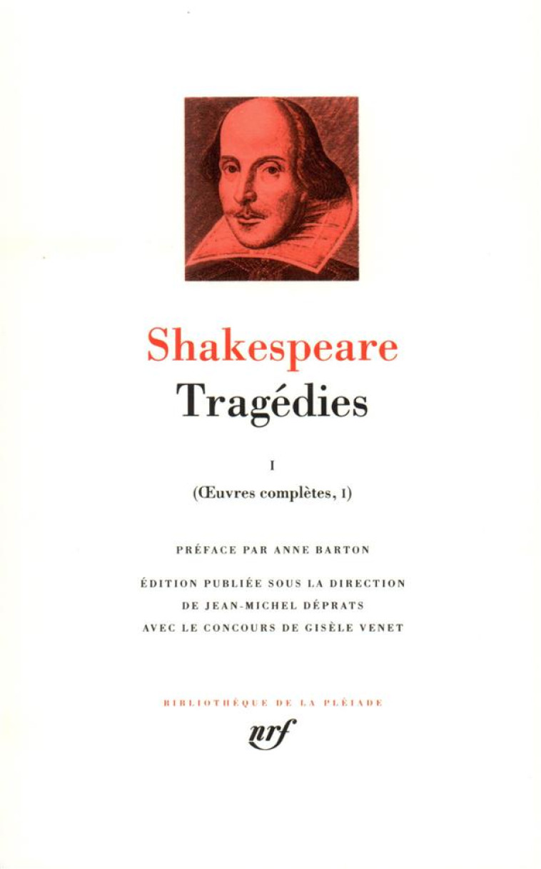 OEUVRES COMPLETES - I, II - TRAGEDIES - VOL01 - SHAKESPEARE/BARTON - GALLIMARD