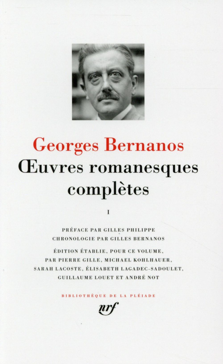 OEUVRES ROMANESQUES COMPLETES/DIALOGUES DES CARMELITES - VOL01 - BERNANOS/PHILIPPE - Gallimard