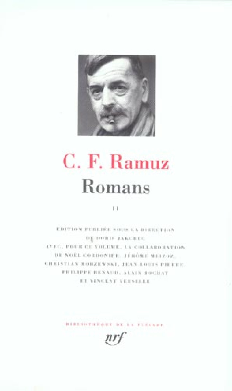 ROMANS - VOL02 - RAMUZ C-F. - GALLIMARD