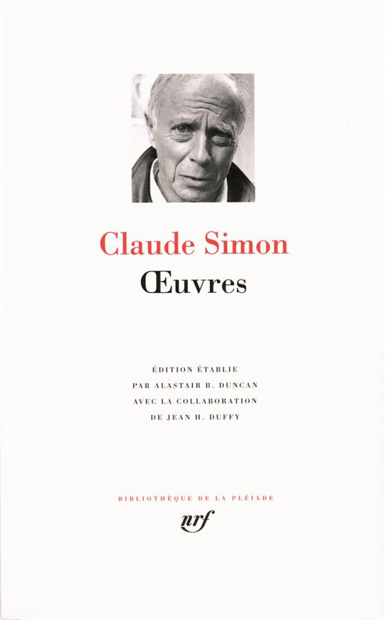 OEUVRES - VOL01 - SIMON CLAUDE - GALLIMARD