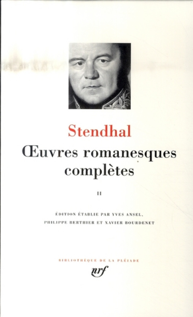 OEUVRES ROMANESQUES COMPLETES - VOL02 - STENDHAL - GALLIMARD