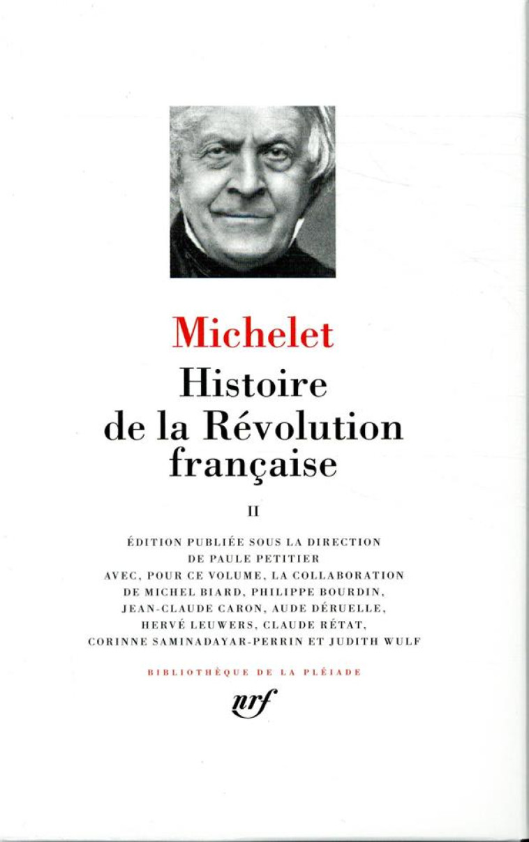 HISTOIRE DE LA REVOLUTION FRANCAISE - VOL02 - MICHELET JULES - GALLIMARD