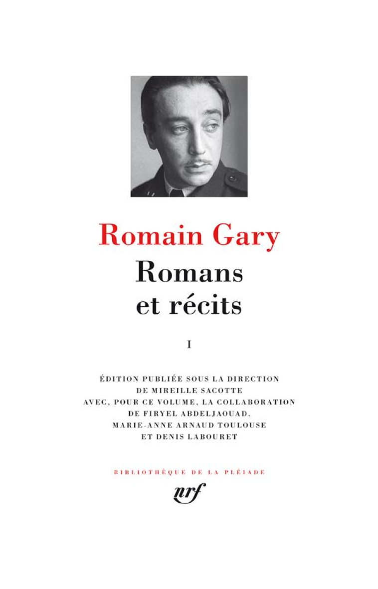 ROMANS ET RECITS - VOL01 - GARY ROMAIN - GALLIMARD