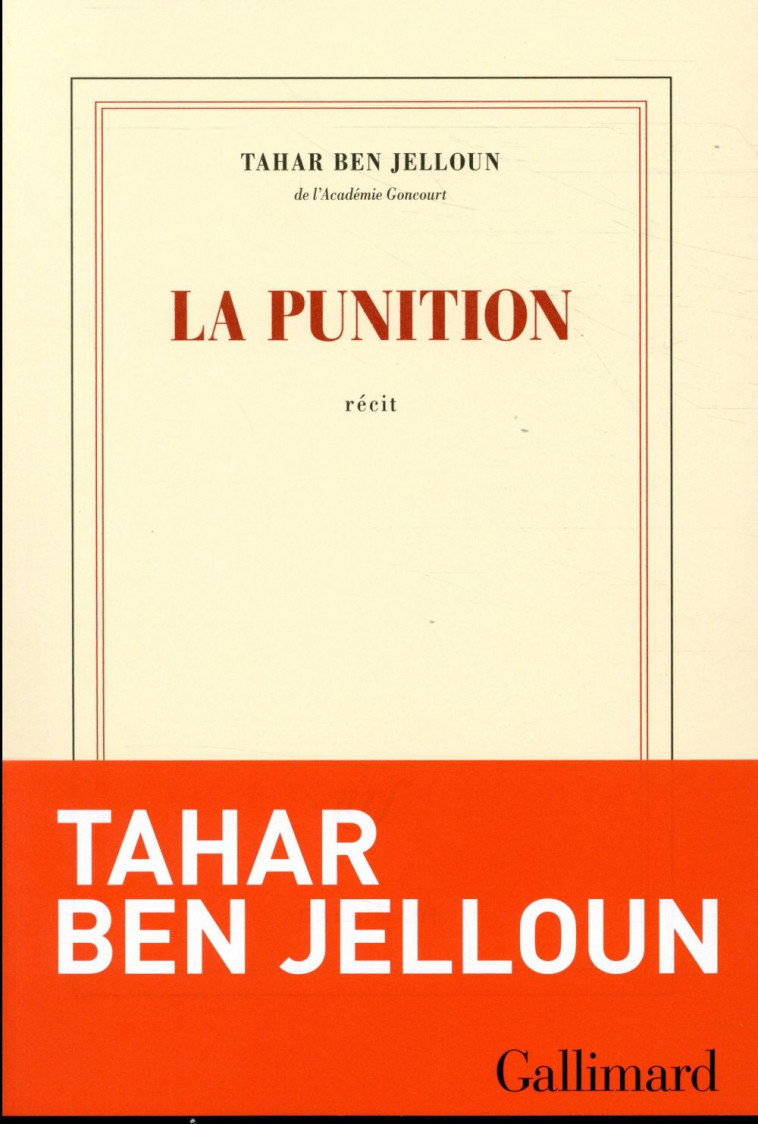 LA PUNITION - BEN JELLOUN TAHAR - GALLIMARD