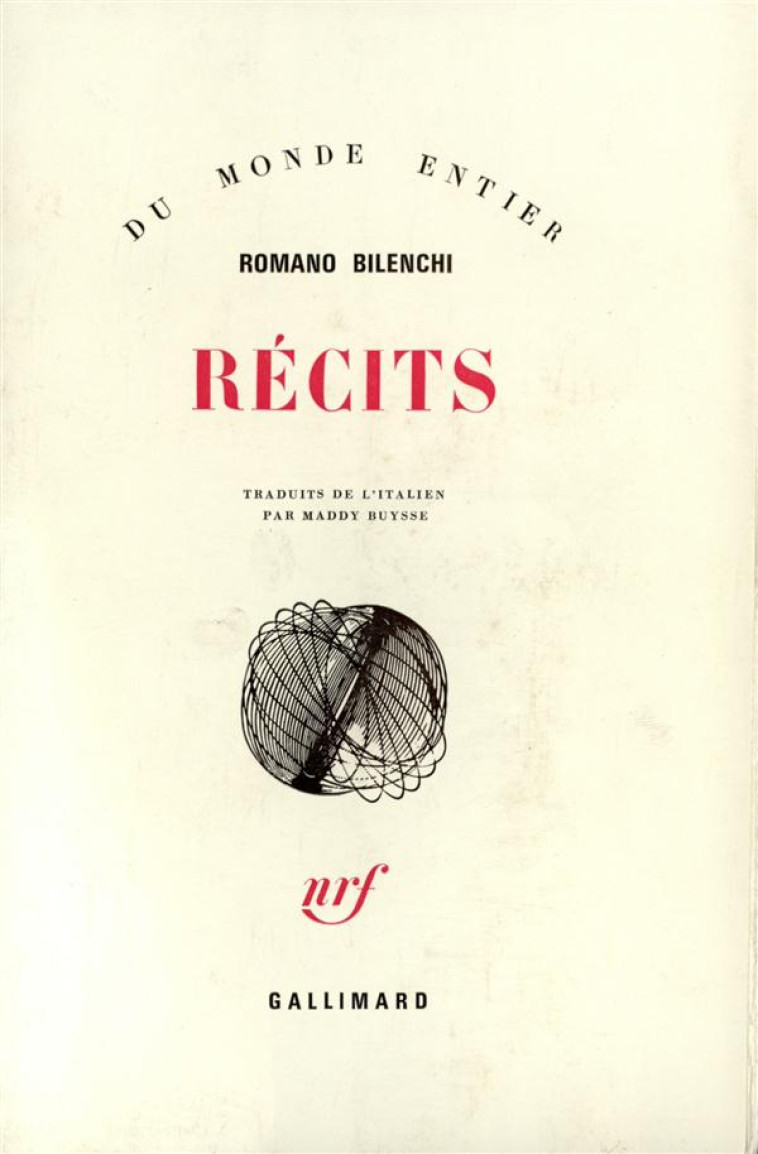 RECITS - BILENCHI ROMANO - GALLIMARD