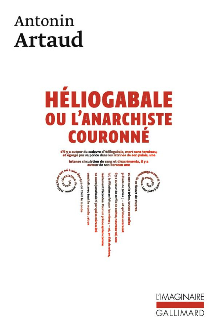 HELIOGABALE OU L-ANARCHISTE COURONNE - ARTAUD ANTONIN - GALLIMARD