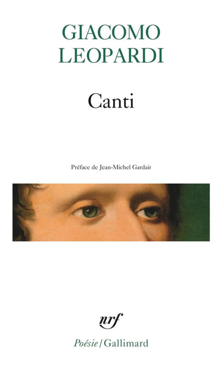 CANTI - OEUVRES MORALES (CHOIX) - LEOPARDI/GARDAIR - GALLIMARD