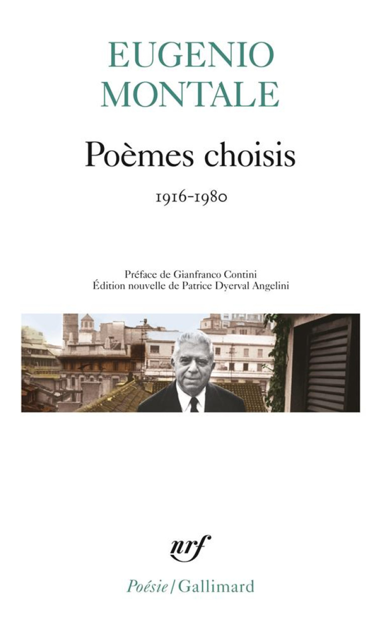 POEMES CHOISIS - (1916-1980) - MONTALE/CONTINI - GALLIMARD