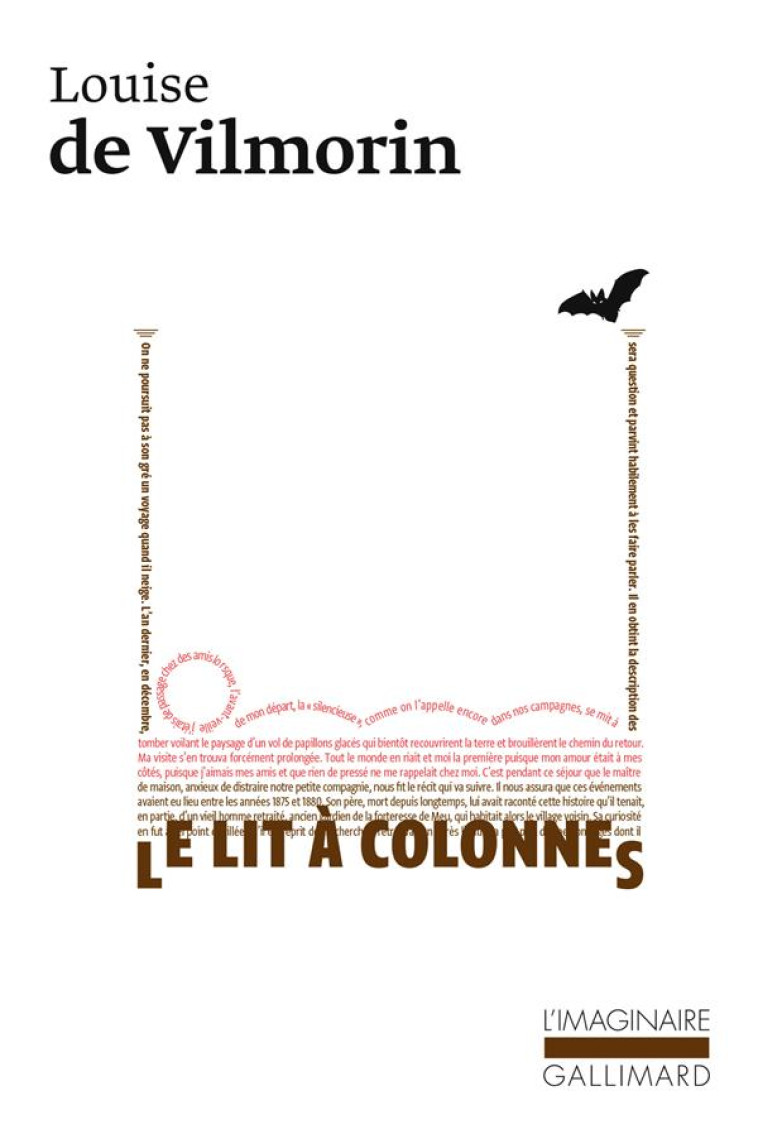 LE LIT A COLONNES - VILMORIN LOUISE DE - GALLIMARD