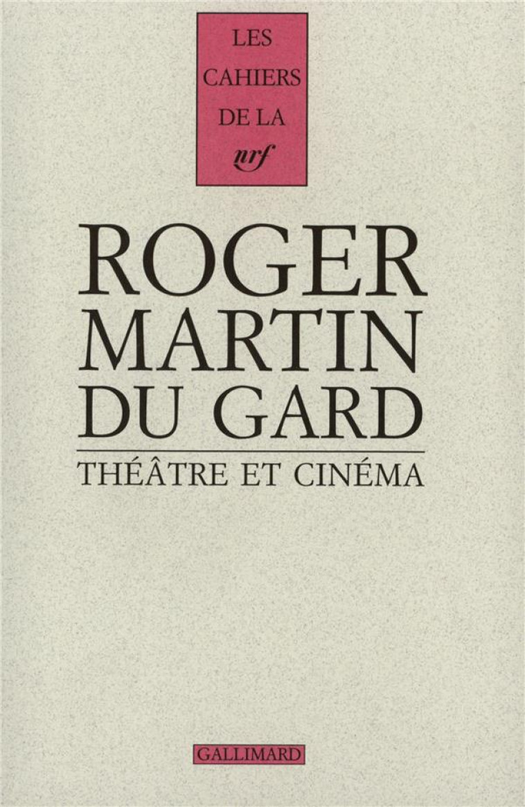 THEATRE ET CINEMA - COLLECTIF - GALLIMARD