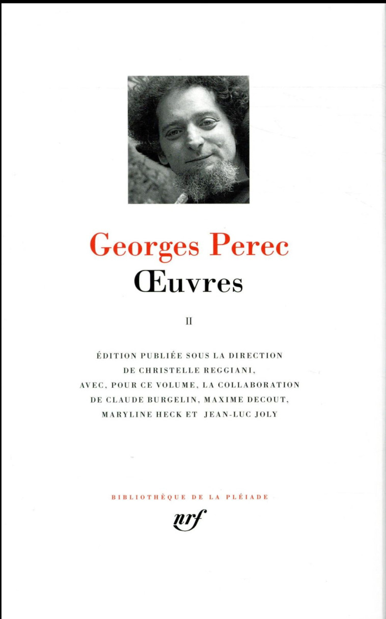 OEUVRES - VOL02 - PEREC GEORGES - Gallimard