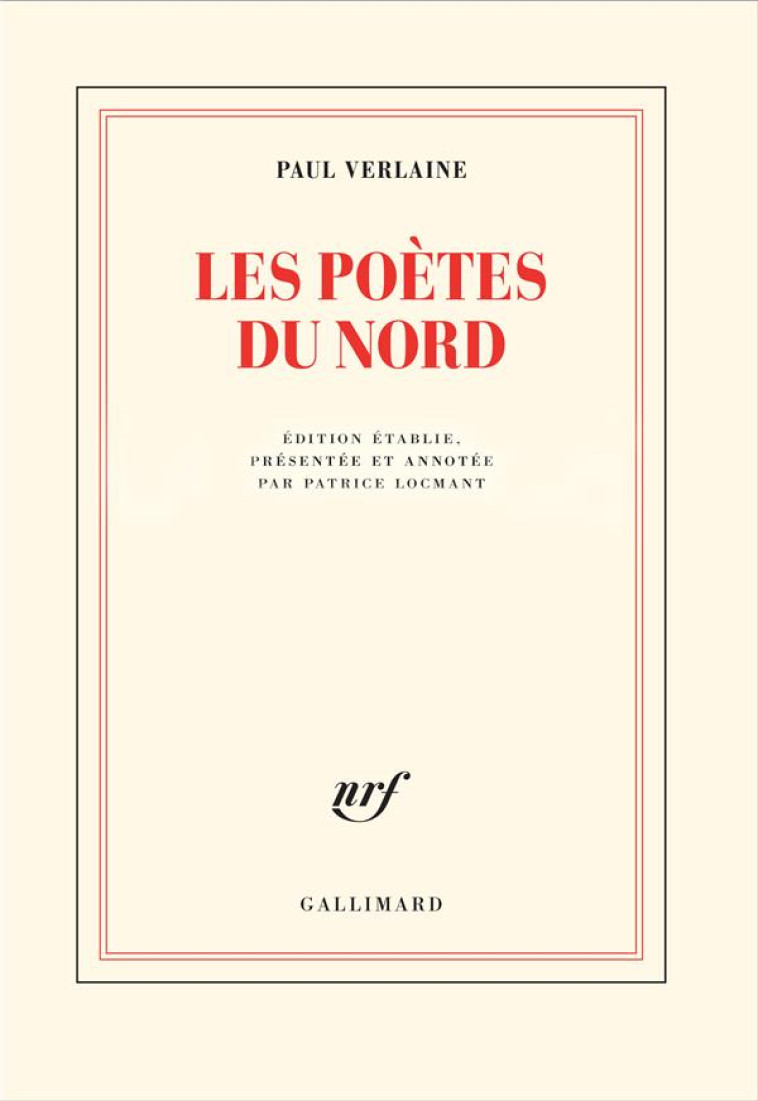 LES POETES DU NORD - VERLAINE PAUL - GALLIMARD