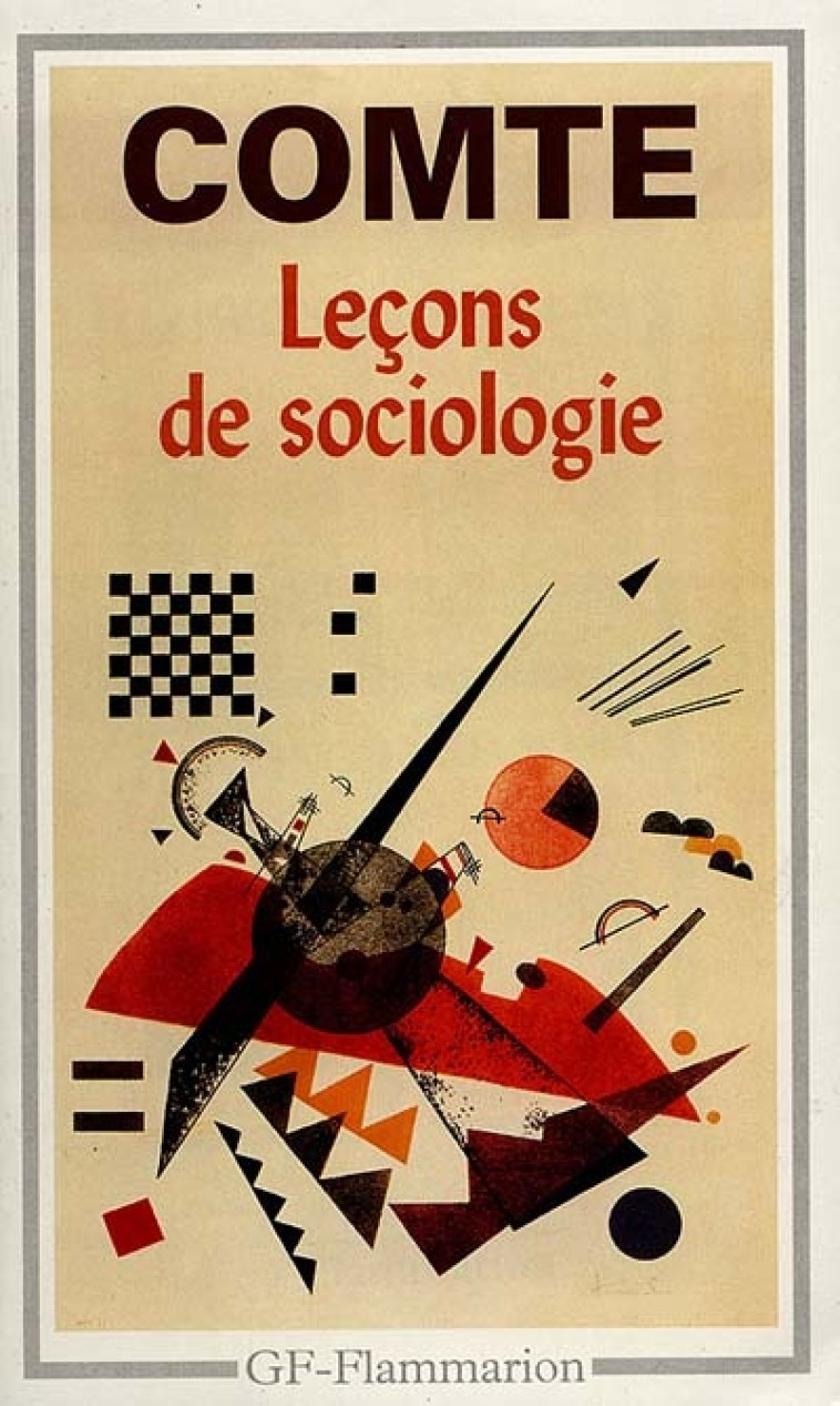 LECONS SUR LA SOCIOLOGIE - COURS, 47-51 - COMTE AUGUSTE - FLAMMARION