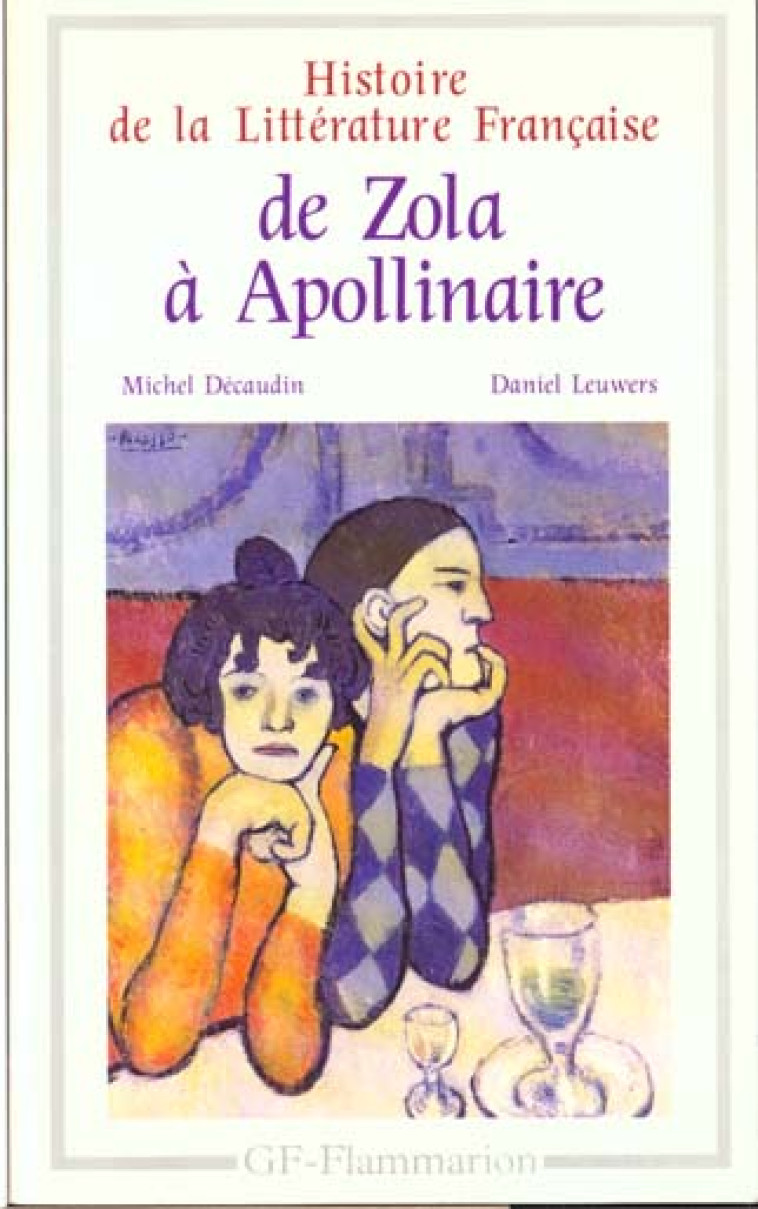 HISTOIRE DE LA LITTERATURE FRANCAISE - VOL08 - DE ZOLA A APOLLINAIRE - DECAUDIN/LEUWERS - FLAMMARION