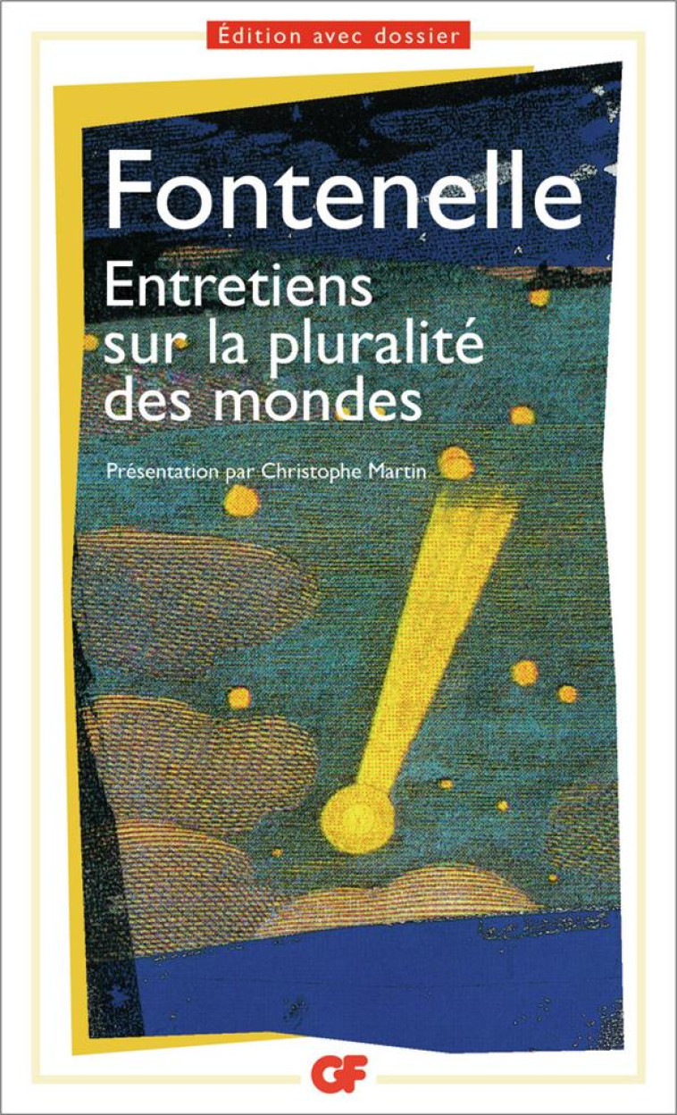 ENTRETIENS SUR LA PLURALITE DES MONDES - FONTENELLE B D. - FLAMMARION