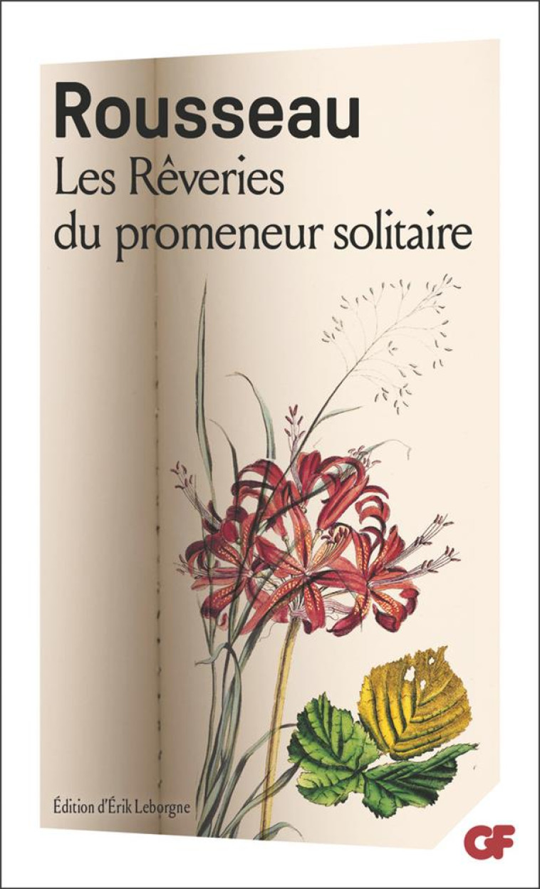 LES REVERIES DU PROMENEUR SOLITAIRE - ROUSSEAU J-J. - FLAMMARION