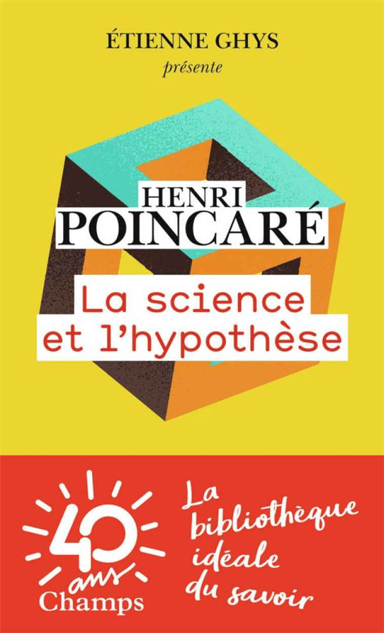 LA SCIENCE ET L-HYPOTHESE - POINCARE/VUILLEMIN - Flammarion