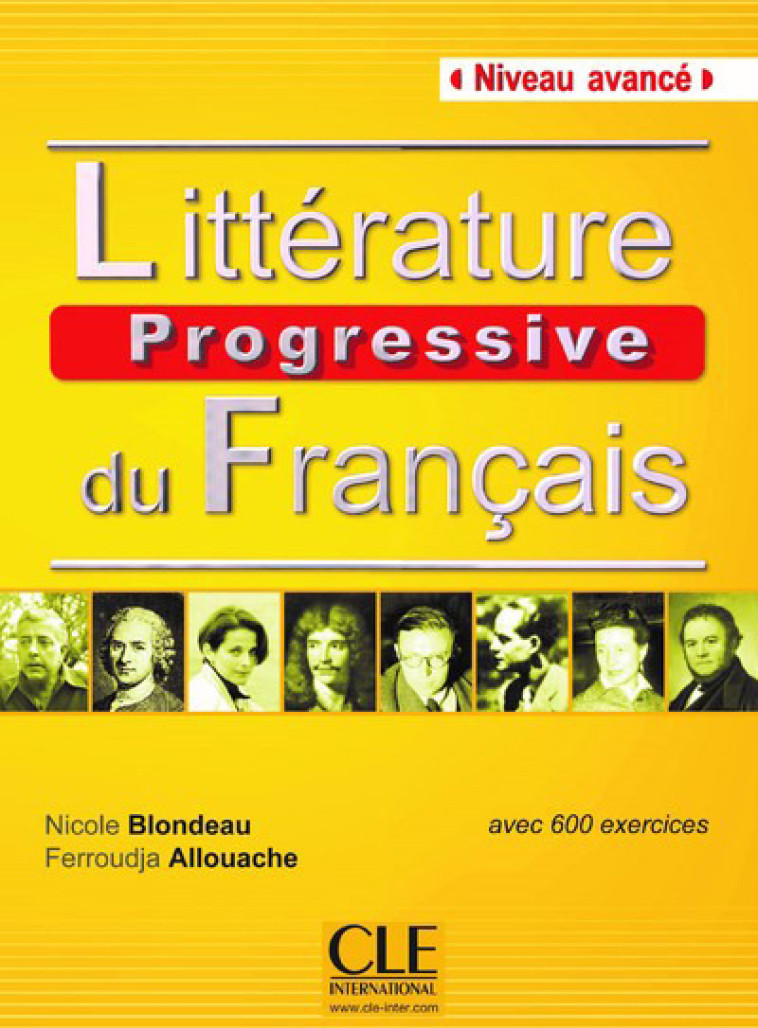 LITTERATURE PROGRESSIVE FLE NIVEAU AVANCE NELLE COUVERTURE - ALLOUACHE/BLONDEAU - CLE international