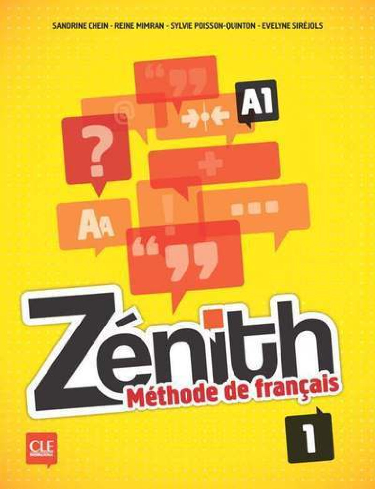 METHODE ZENITH NIVEAU 1 ELEVE + DVD ROM -  Collectif - CLE INTERNAT