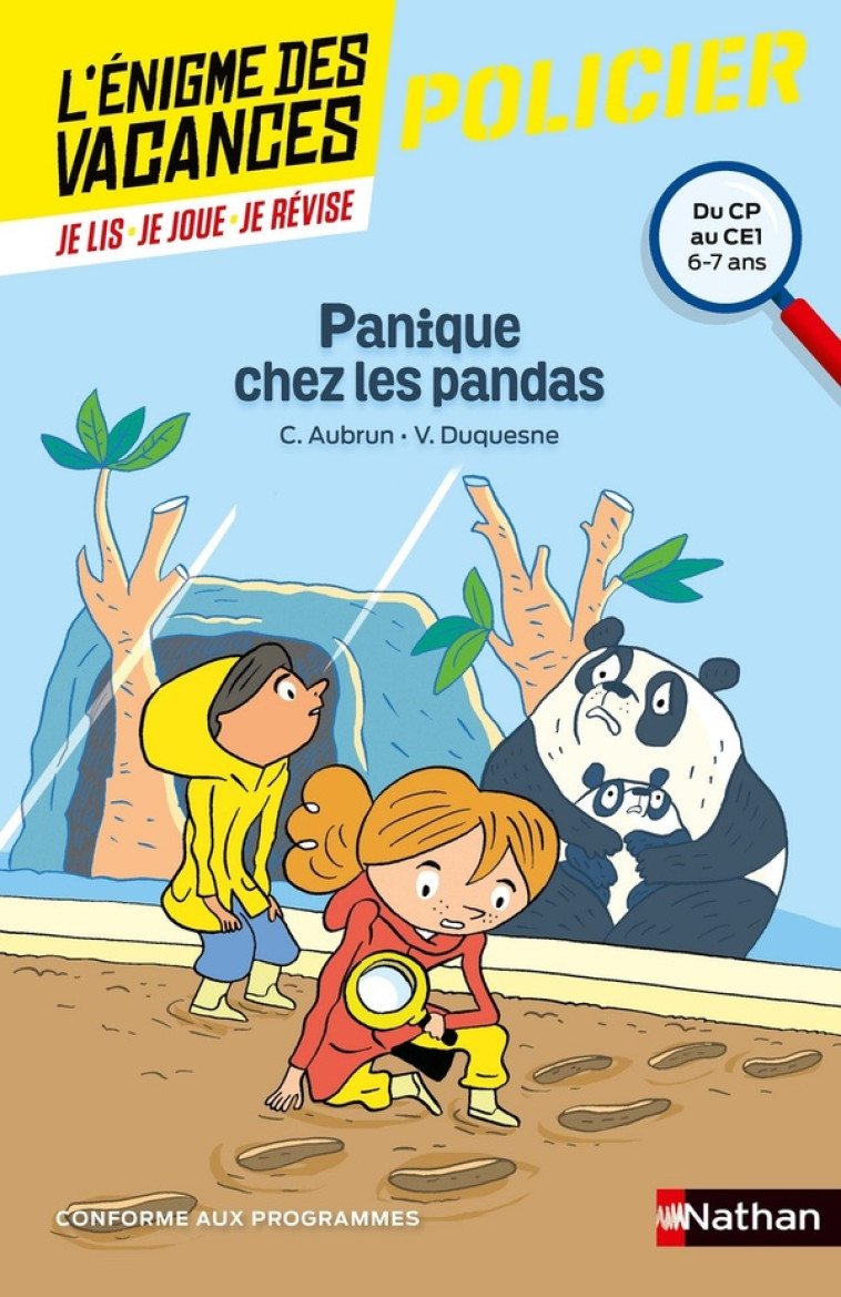 ENIGMES DES VACANCES CP-CE1 PANIQUE CHEZ LES PANDAS - AUBRUN/DUQUESNE - CLE INTERNAT