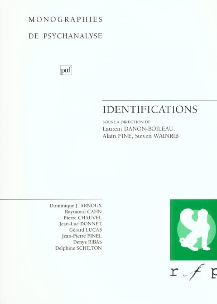 IDENTIFICATIONS - DANON-BOILEAU L. - PUF