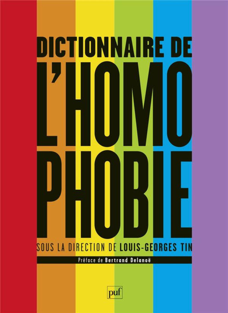 DICTIONNAIRE DE L-HOMOPHOBIE - TIN LOUIS-GEORGES - PUF