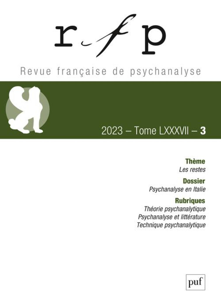 RFP 2023, T. 87, N.3 - COLLECTIF - NC