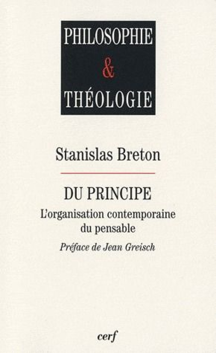 DU PRINCIPE - BRETON STANISLAS - CERF