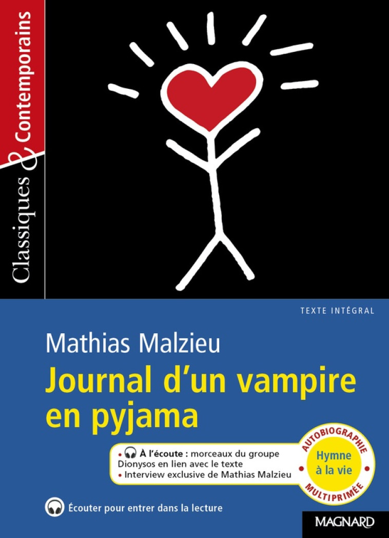 JOURNAL D-UN VAMPIRE EN PYJAMA - CLASSIQUES ET CONTEMPORAINS - MALZIEU/ZOLYNSKI - MAGNARD