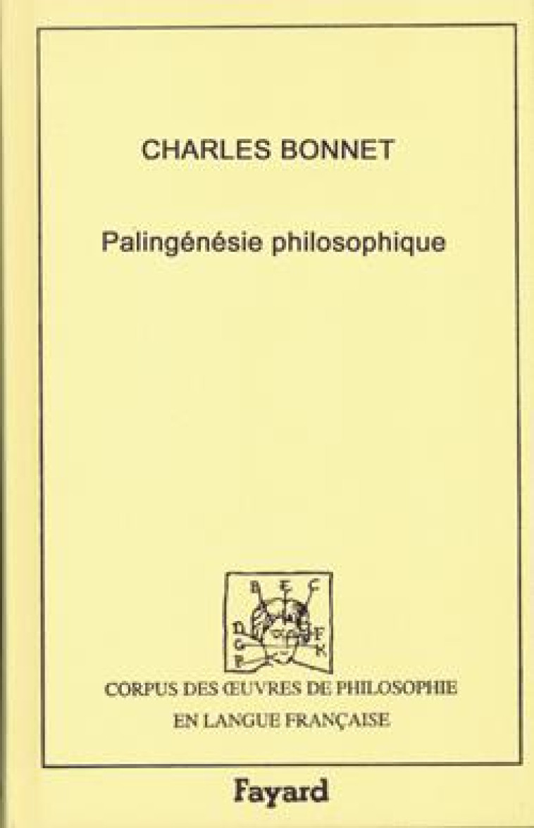 PALINGENESIE PHILOSOPHIQUE, 1770 - BONNET CHARLES - FAYARD