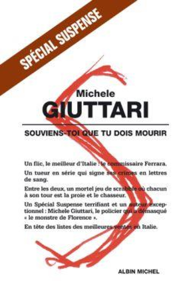 SOUVIENS-TOI QUE TU DOIS MOURIR - GIUTTARI MICHELE - ALBIN MICHEL