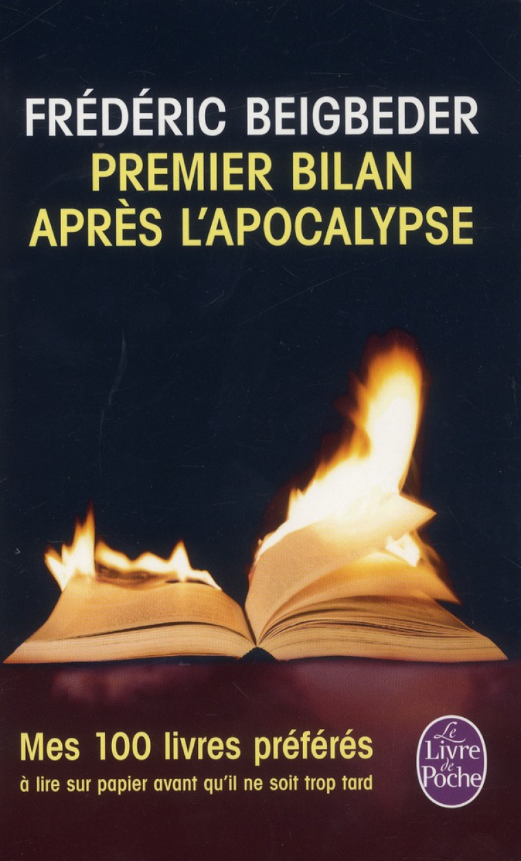 PREMIER BILAN APRES L-APOCALYPSE - BEIGBEDER FREDERIC - Le Livre de poche