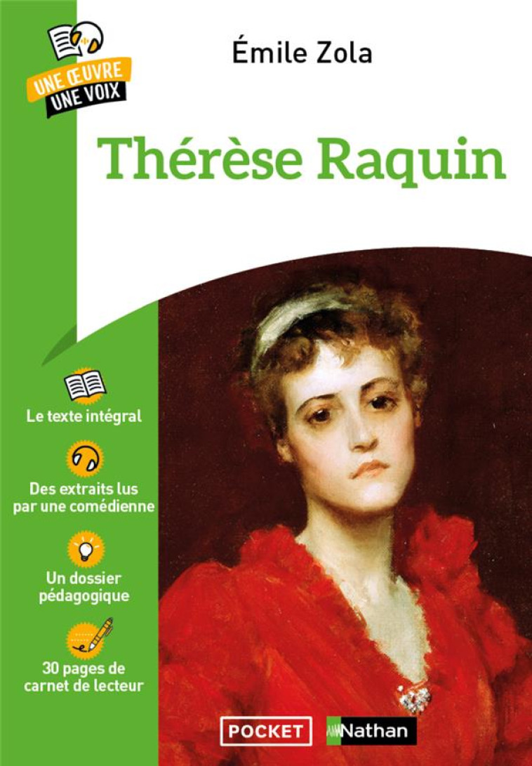 THERESE RAQUIN - UNE OEUVRE UNE VOIX - ZOLA EMILE - POCKET