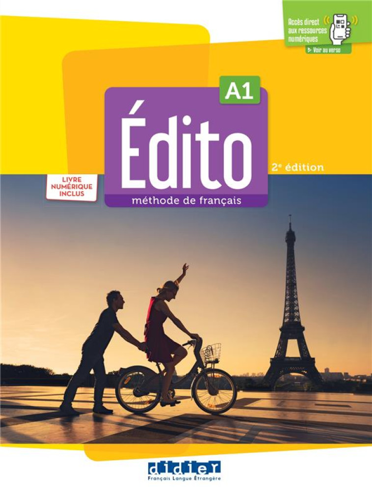 EDITO A1 - EDITION 2022-2024 - LIVRE + LIVRE NUMERIQUE + DIDIERFLE.APP - SPERANDIO/OPATSKI - DIDIER