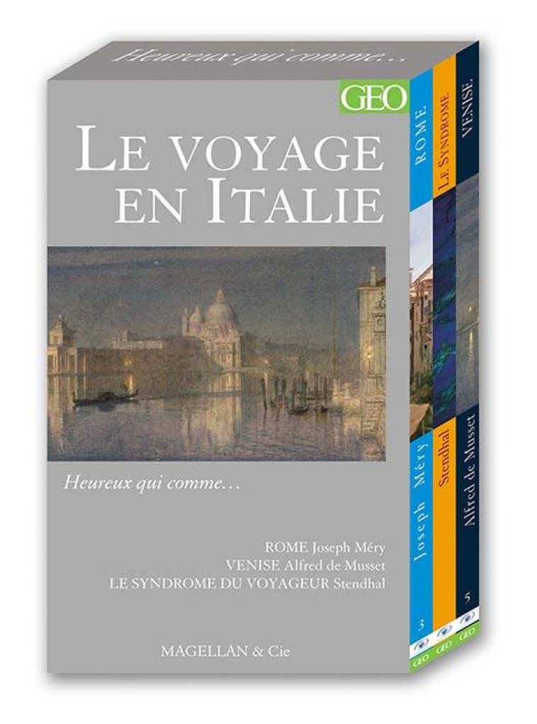 COFFRET ITALIE  - STENDHAL , MERY JOSEPH , MUSSET ALFRED DE - XXX - MAGELLAN ET CIE