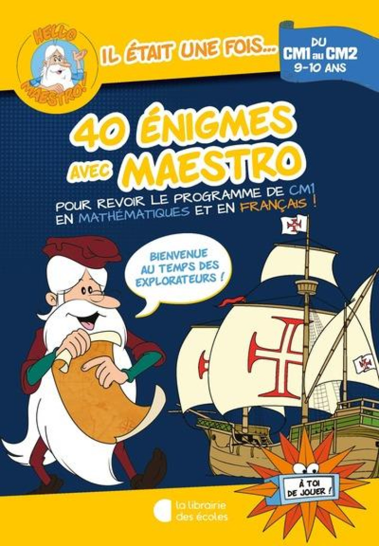 HELLO MAESTRO ! 40 ENIGMES AVEC MAESTRO CM1-CM2 - CREPON SOPHIE - ECOLES PARIS