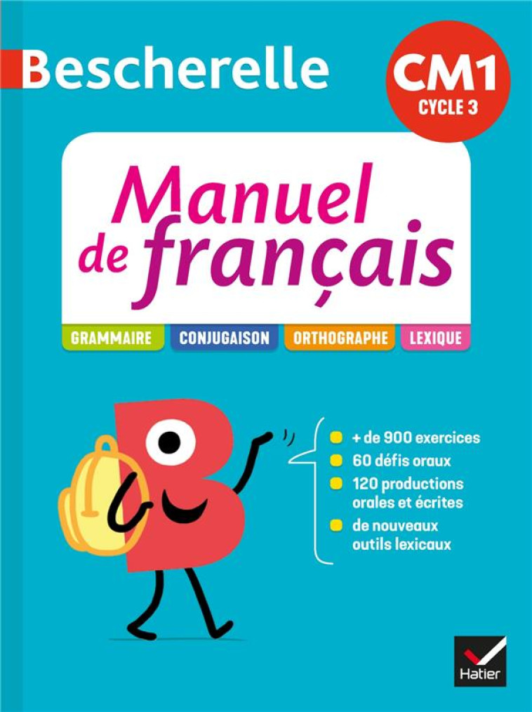 BESCHERELLE - FRANCAIS CM1 ED. 2020 - MON MANUEL D-ETUDE DE LA LANGUE ELEVE - CELLIER/MARZOUK - HATIER SCOLAIRE