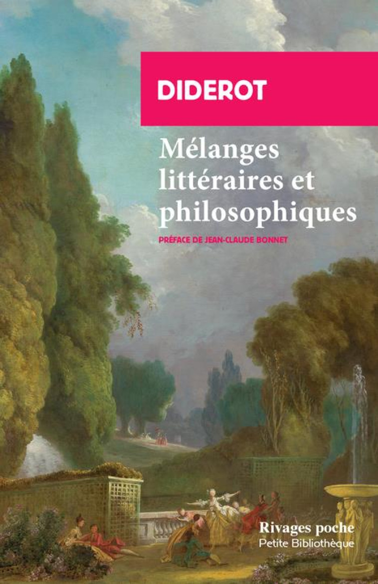 MELANGES LITTERAIRES ET PHILOSOPHIQUES - DIDEROT/BONNET - Rivages