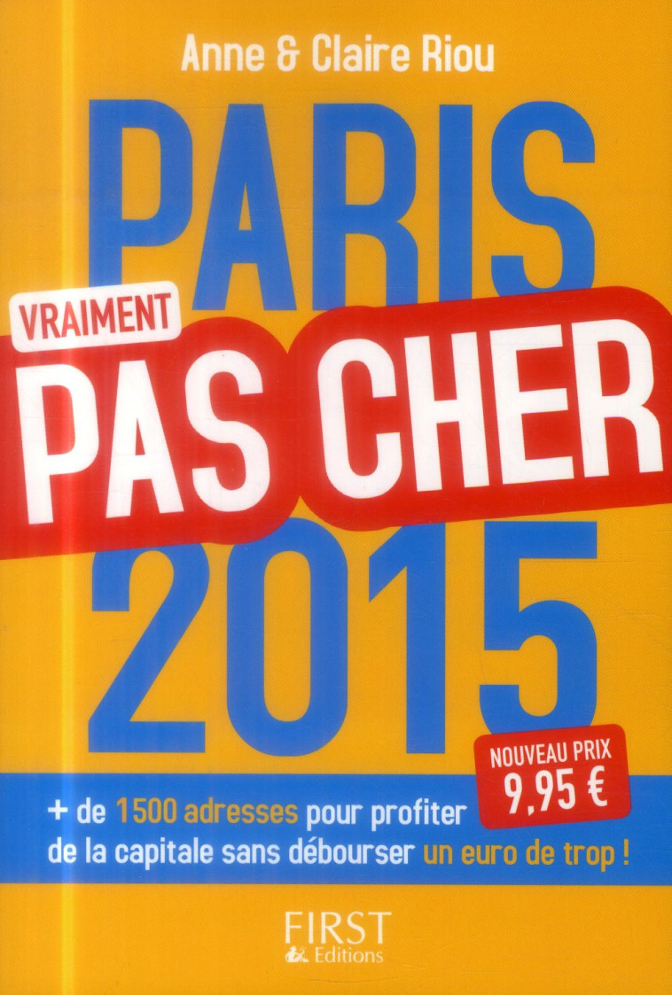 PARIS PAS CHER 2015 - RIOU - First Editions