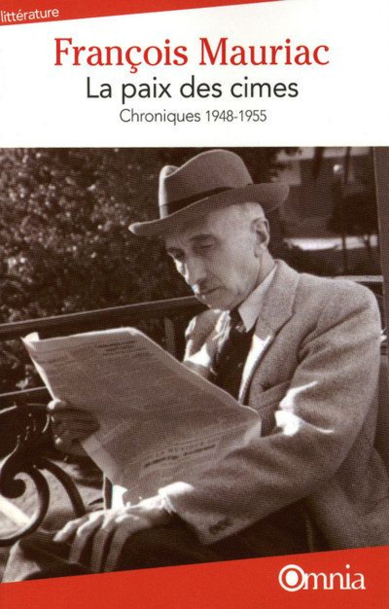 LA PAIX DES CIMES - CHRONIQUES 1948-1955 3EME EDITION - MAURIAC/TOUZOT - BARTILLAT