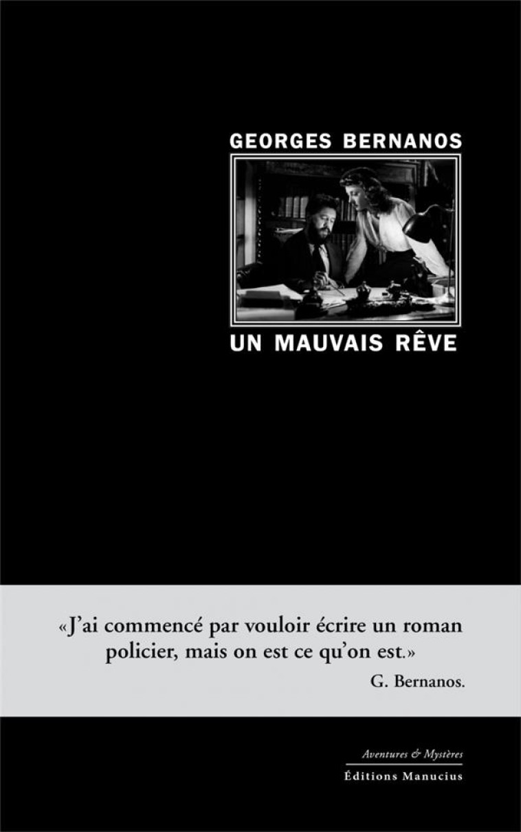 UN MAUVAIS REVE - BERNANOS GEORGES - MANUCIUS