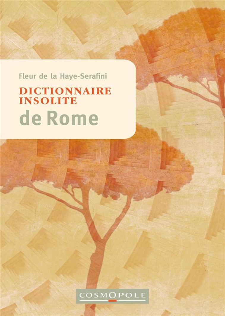 DICTIONNAIRE INSOLITE DE ROME - DE LA HAYE-SERAFINI - COSMOPOLE