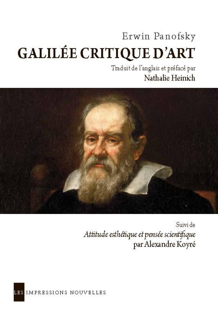 GALILEE CRITIQUE D-ART - PANOFSKY ERWIN - les Impressions nouvelles