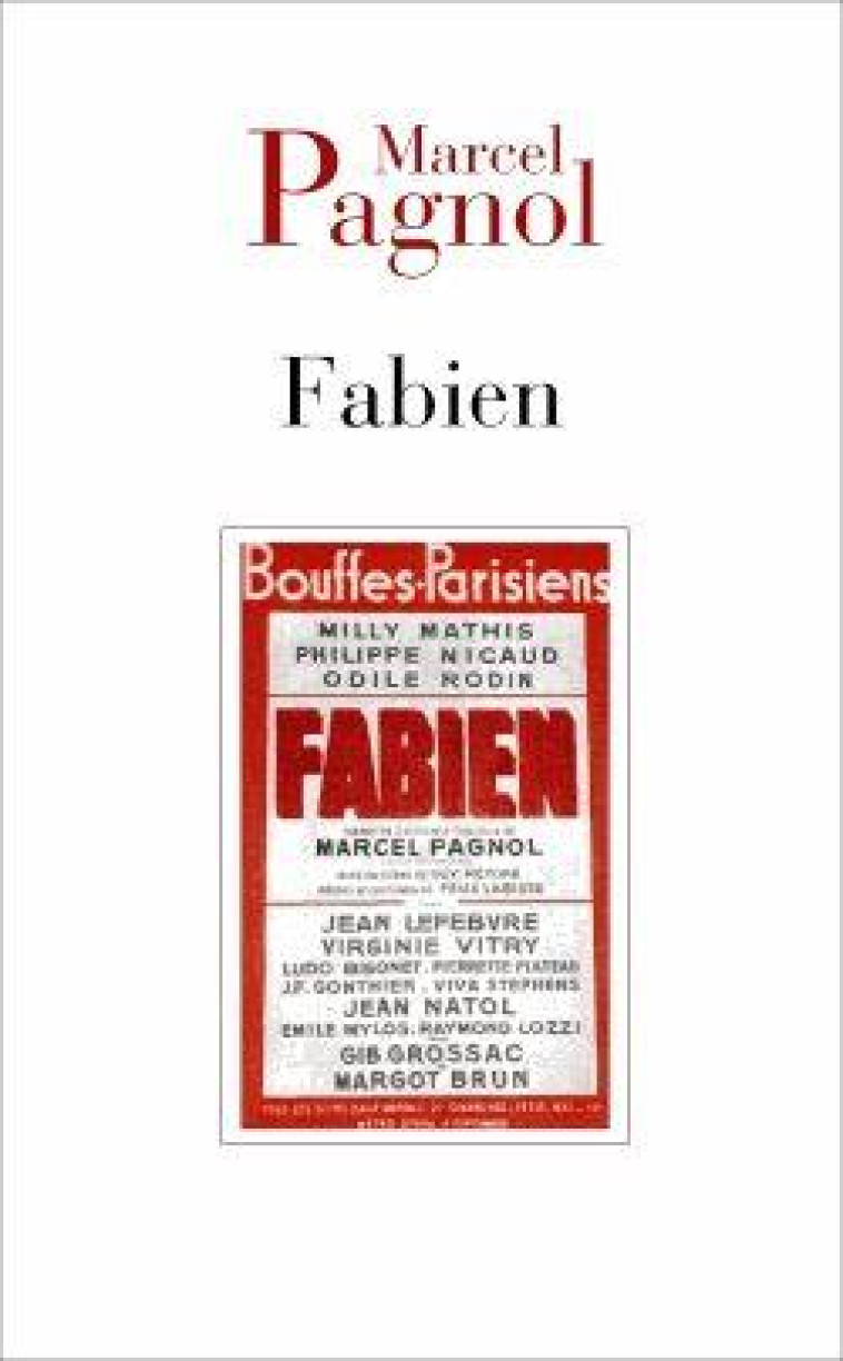 FABIEN - PAGNOL-M - Ed. de Fallois