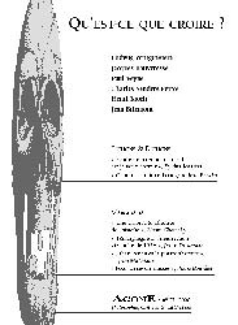 AGONE 23-2000-QU-EST CE QUE CROIRE ? -  Collectif - AGONE
