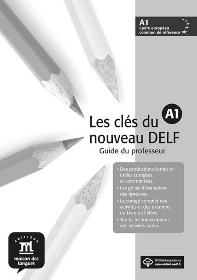 LES CLES DU NOUVEAU DELF A1 - GUIDE PEDAGOGIQUE -  Collectif - MAISON LANGUES