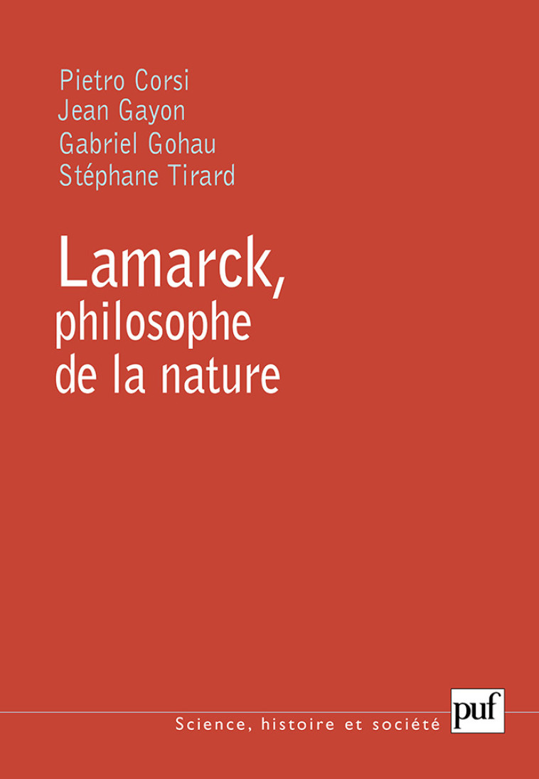 Lamarck, philosophe de la nature - Jean Gayon - PUF