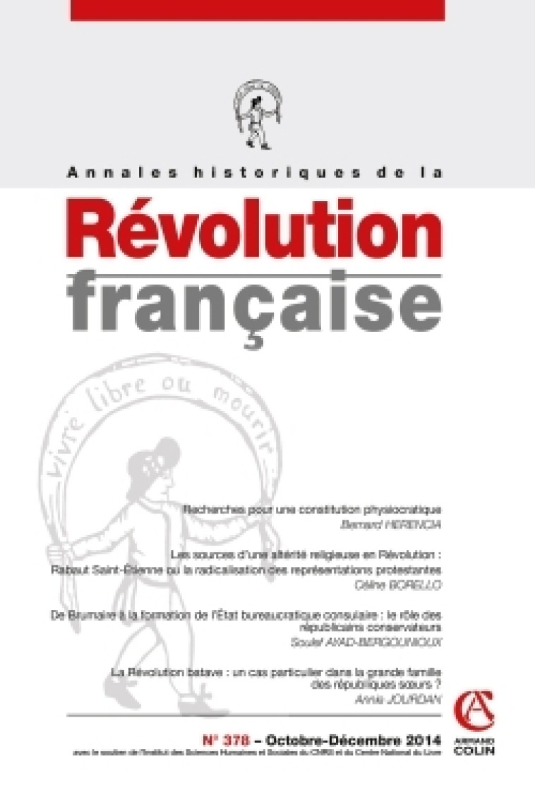 Annales historiques de la Révolution française n° 378 (4/2014) Varia -   - ARMAND COLIN